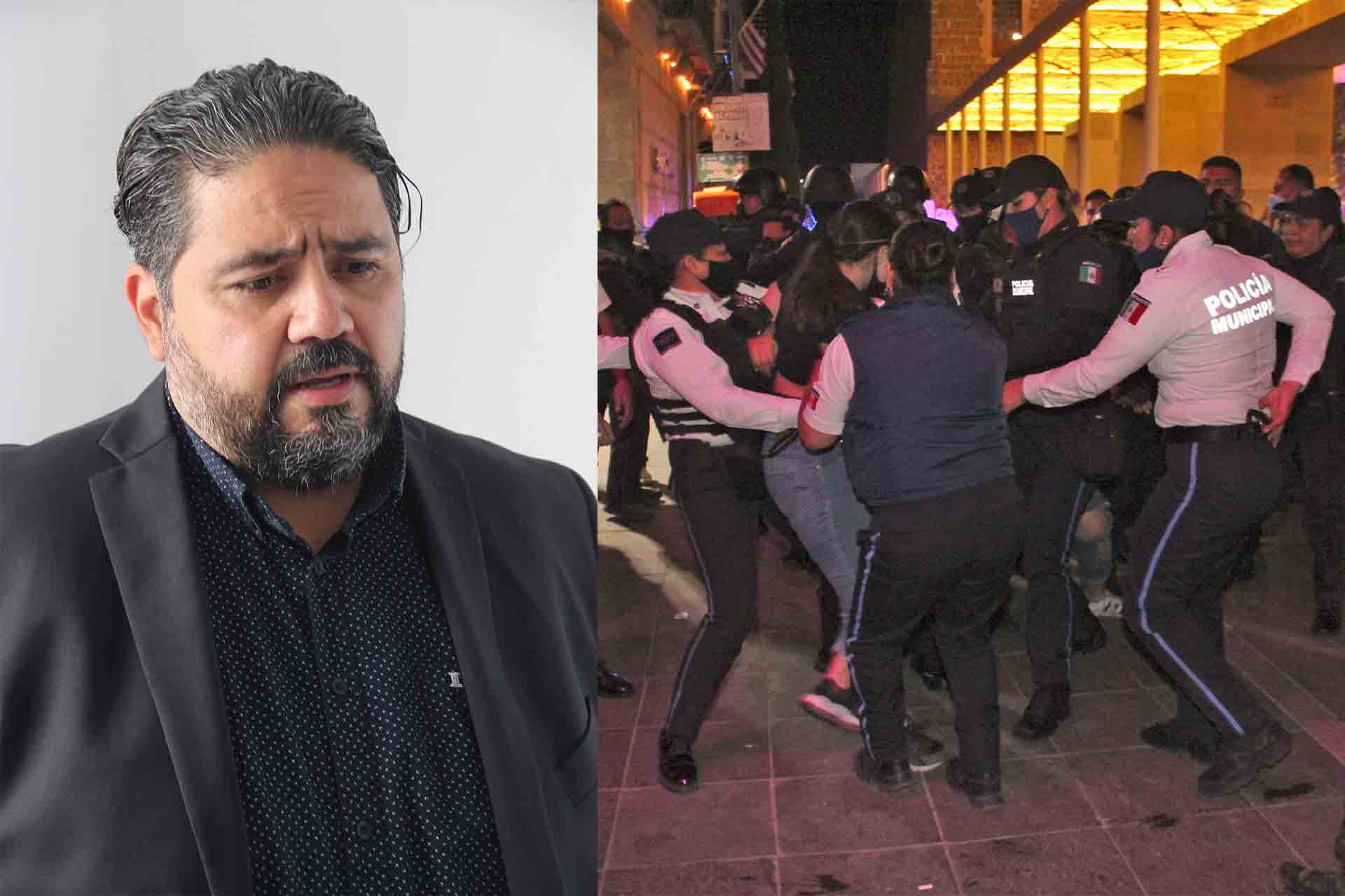 Iván Sánchez Najera lamenta la actuación de la policía durante la