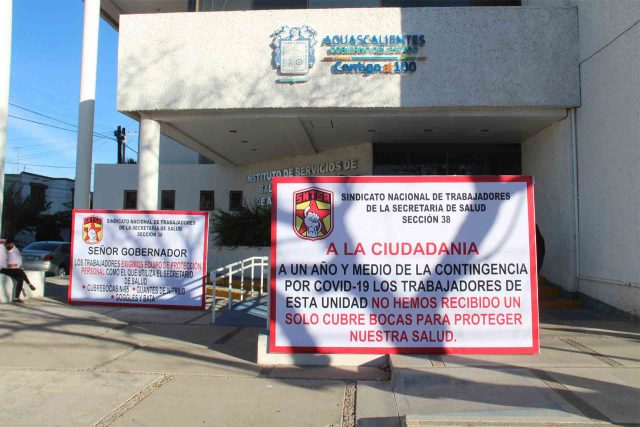 Aguascalientes Sector Salud Manifestación 