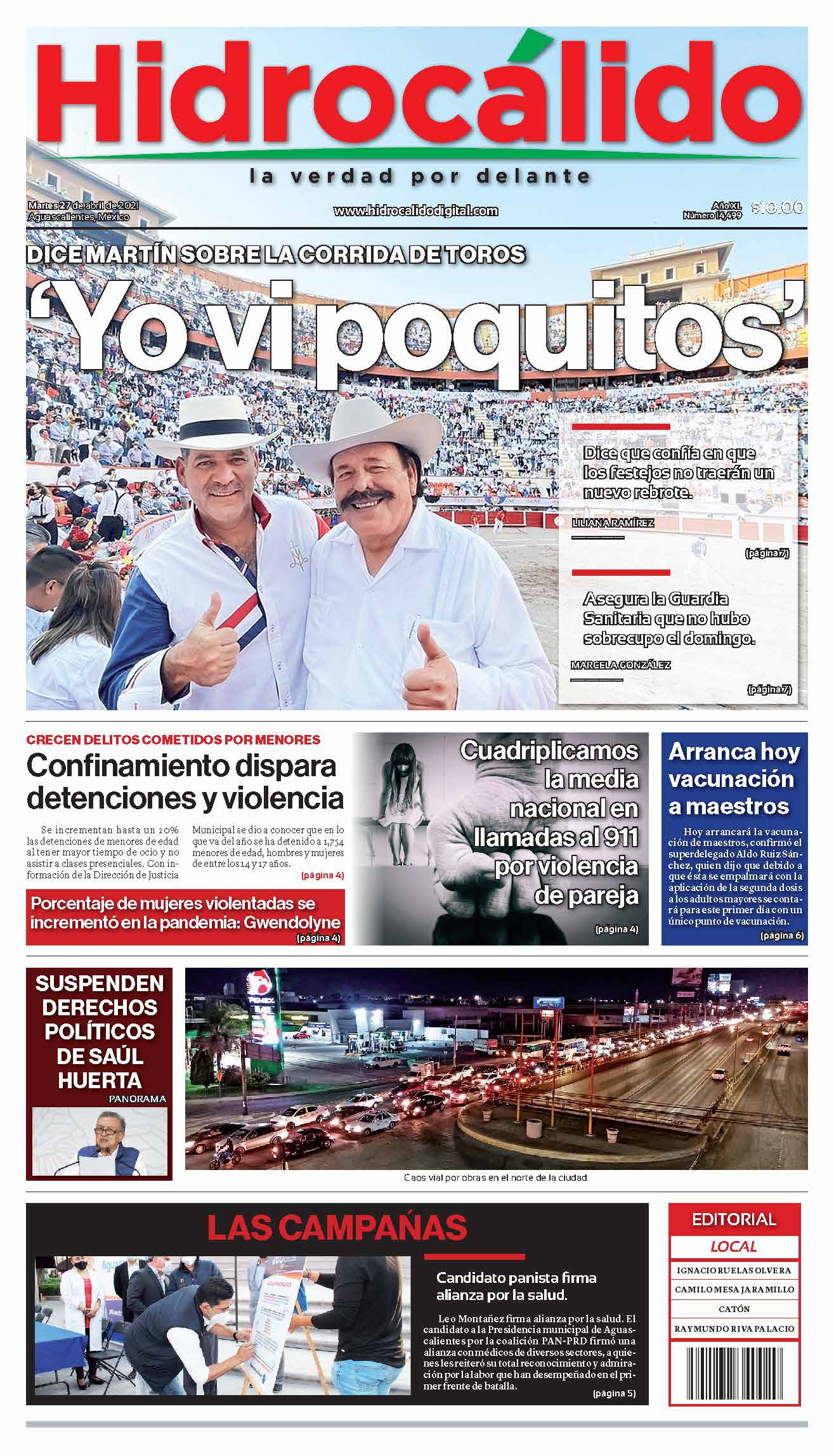 PDF Portada 27 de abril de 2021 | HidrocalidoDigital.com