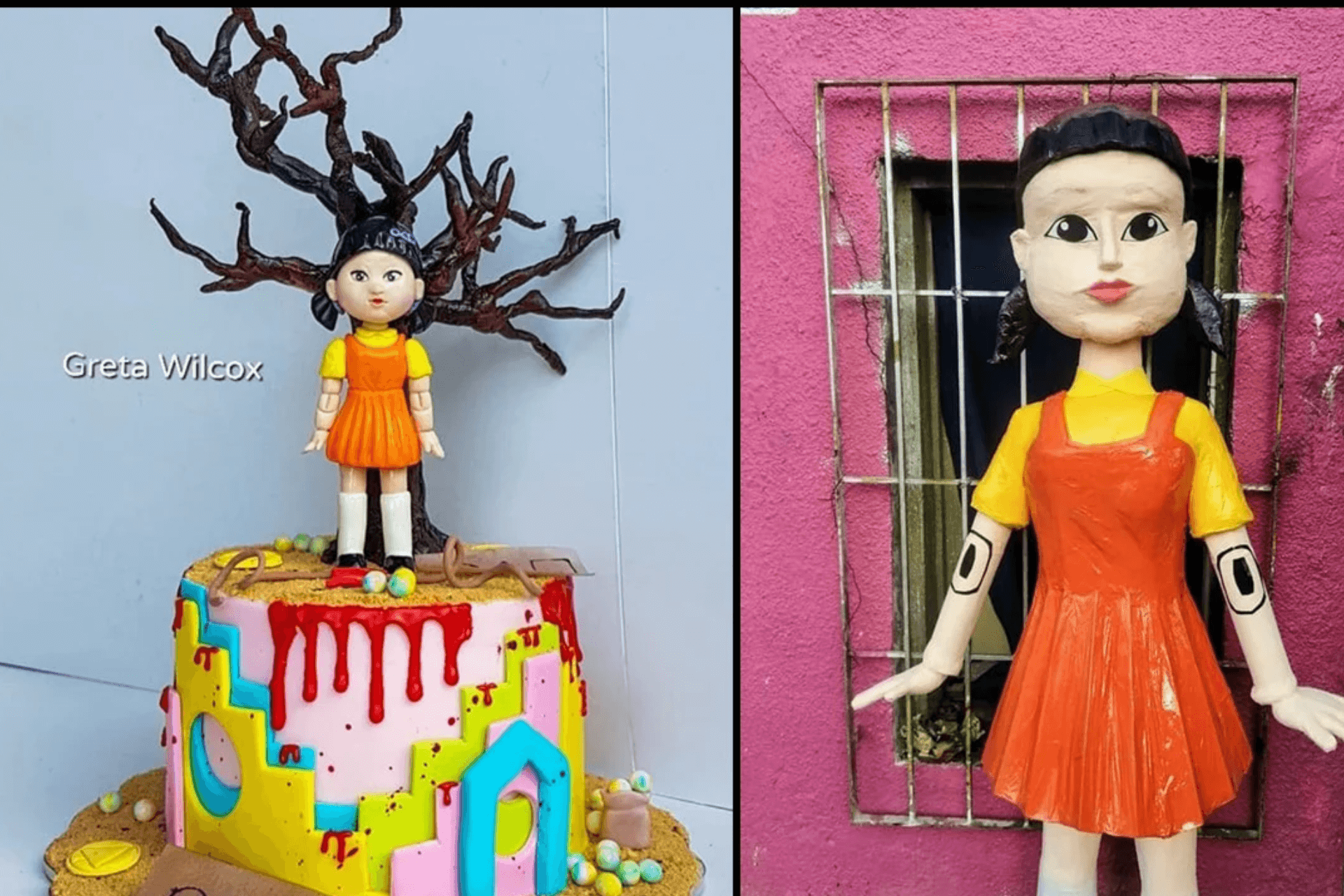 Crean piñata y pastel del 