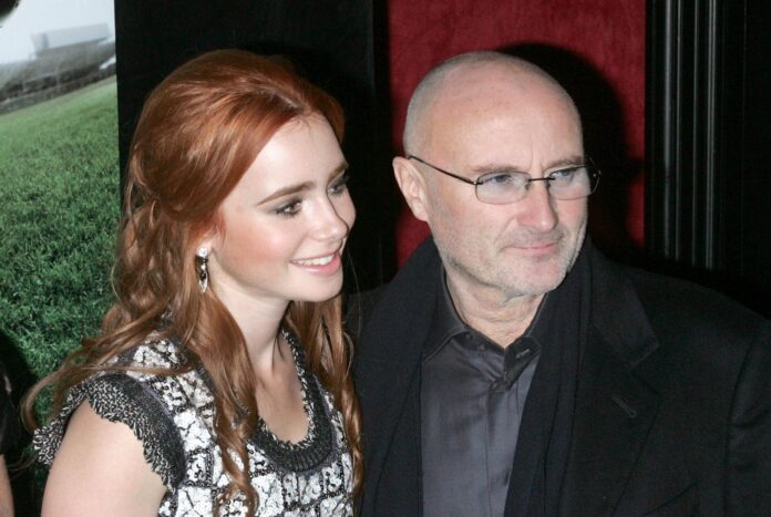 Lily Collins y su padre Phil Collins son dos gotas de agua |  