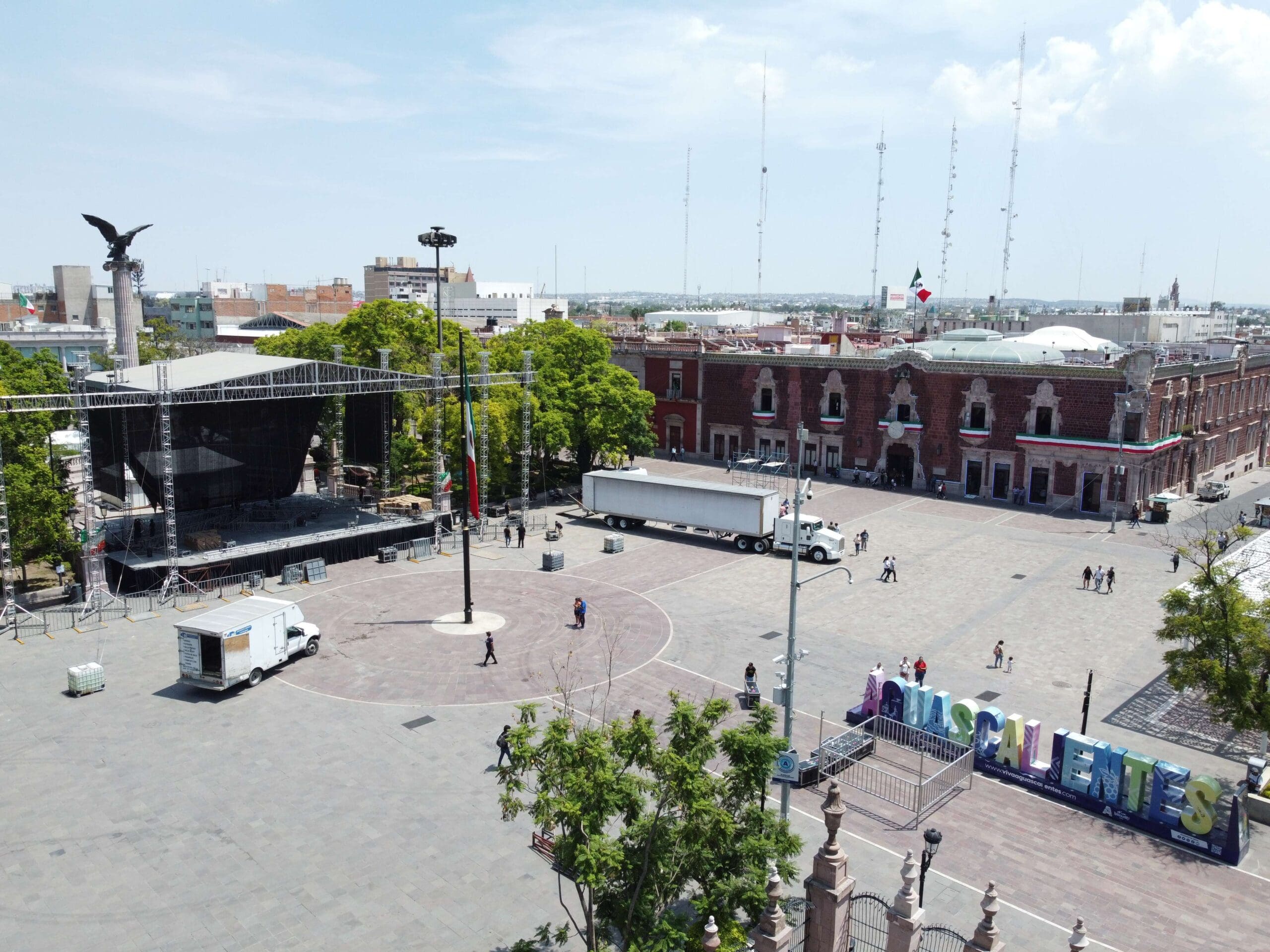 Todo listo para celebrar el Grito de Independencia en Aguascalientes