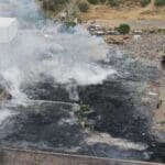 Controlan incendio en recicladora de Valle de Chalco