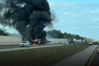 Dos muertos al estrellarse una avioneta en una carretera de EE.UU.