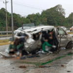 Fuerte accidente en la carretera Puerto Aventuras-Tulum