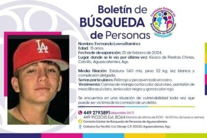 Actualización: quinceañero reportado como desparecido en Calvillo fue encontrado muerto en un bordo