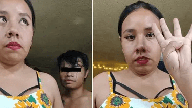 Mujer es golpeada por su pareja durante transmisión en vivo