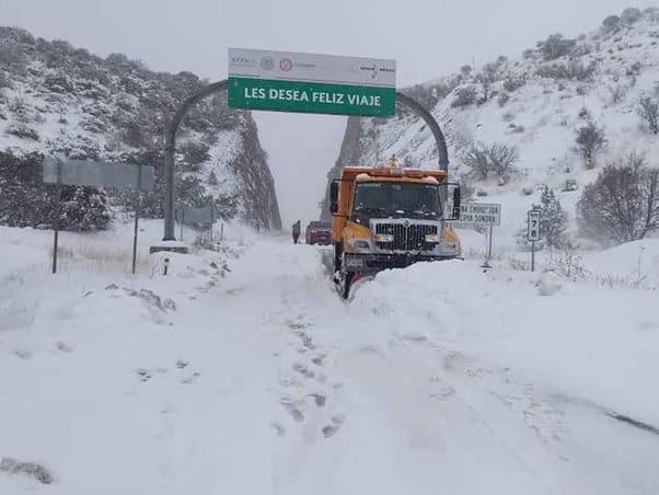 Cae nieve en distintas regiones de México