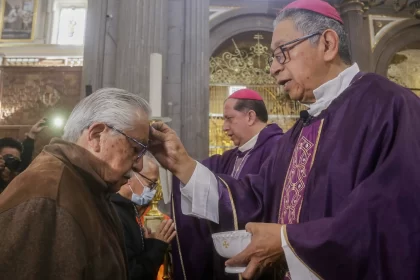 Así celebraron creyentes el miércoles de ceniza este 14 de febrero