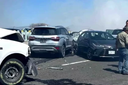 Se registra choque en autopista Toluca-Naucalpan