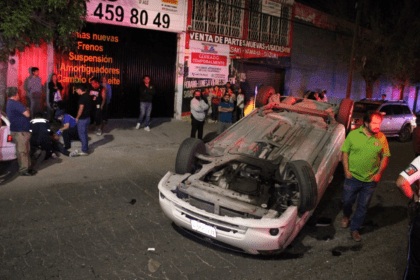 Aparatoso accidente en Héroe de Nacozari