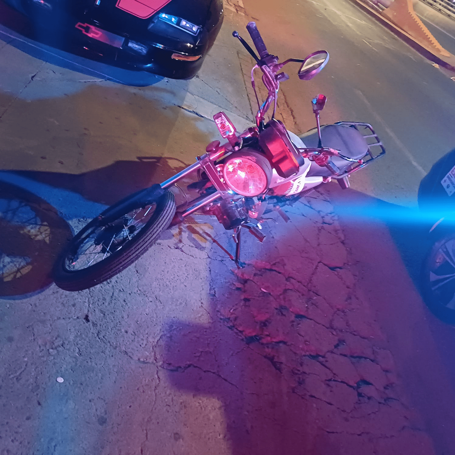 Motociclista se accidenta en Santa Anita