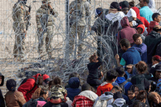 Migrantes rebasan a la Guardia Nacional en El Paso, Texas