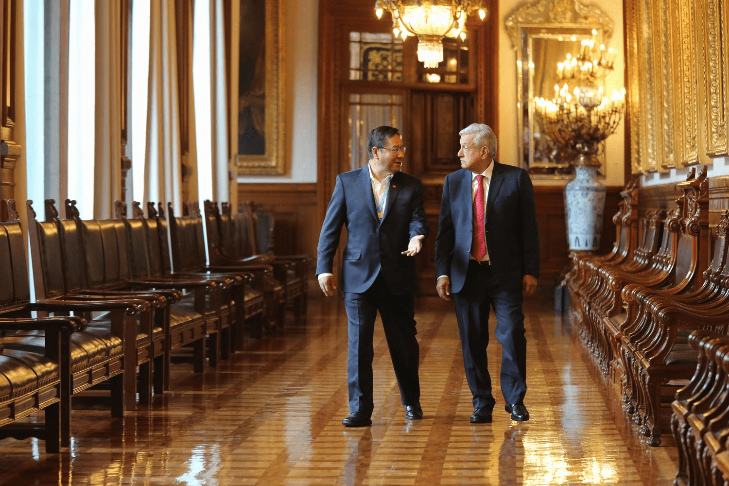 AMLO sostiene conversación con el Presidente de Bolivia