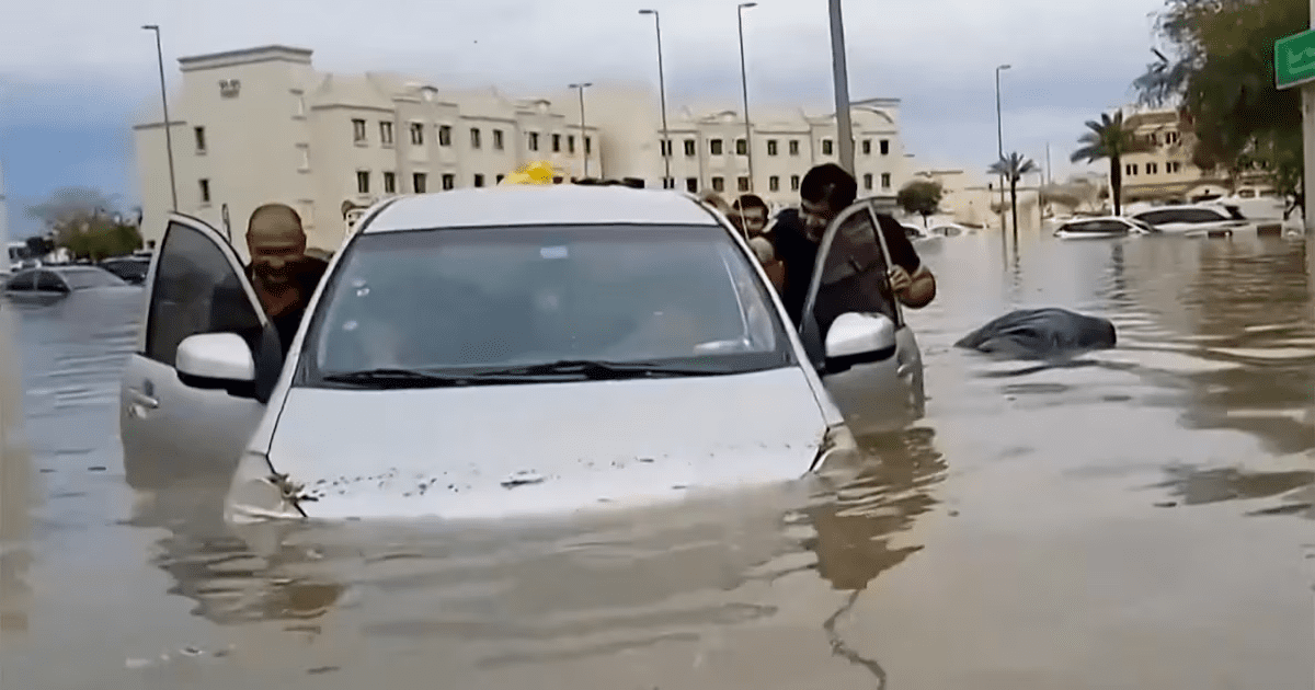 Así quedó Dubái tras las fuertes lluvias en Emiratos Árabes Unidos