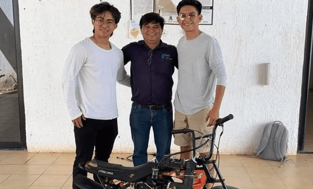 Estudiantes de Yucatán desarrollan motocicleta que funciona con agua