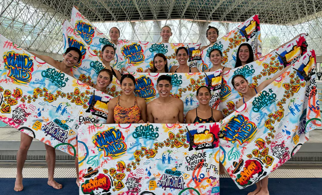 Selección de Natación Artística vende toalla para reunir recursos